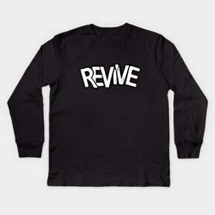 Revive Punky Typography Kids Long Sleeve T-Shirt